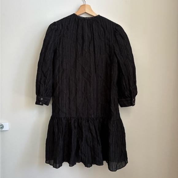 Rebecca Taylor Black 3/4 Sleeve Mini Dress - Size Small - Picture 6 of 7